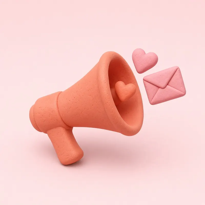 Marketing clay illustration